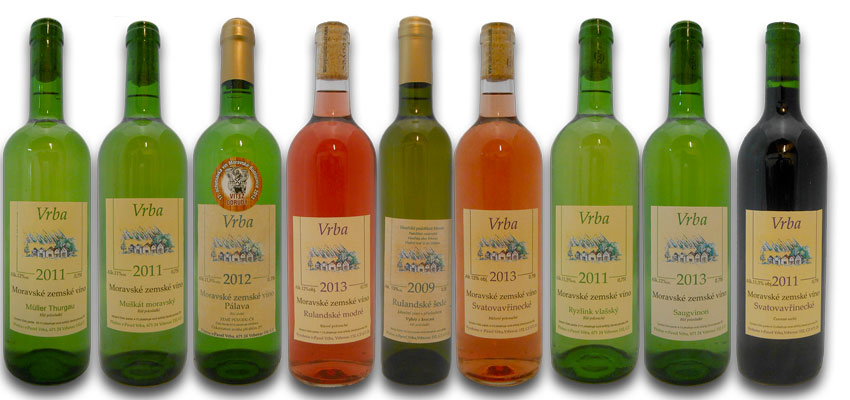 Vrba Winery Vrbice - вина